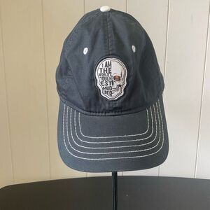 Ahead Lightweight Classic Cut Skull Hat Cap Navy Blue Adjustable Back